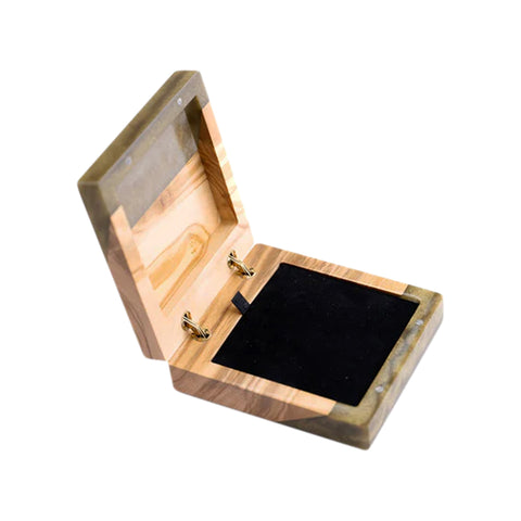 Necklaces And Earrings Case, Olive Wood