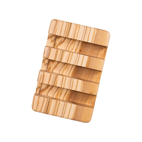 Stand for Three Rectangular Cutting Boards, Olive Wood