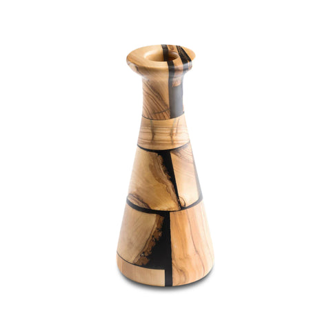 Country Riciclo Flower Vase, Olive Wood