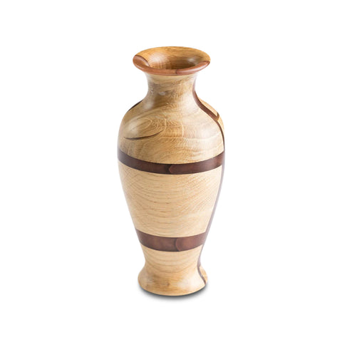 Crossover Riciclo, Flower Vase, Oak Wood