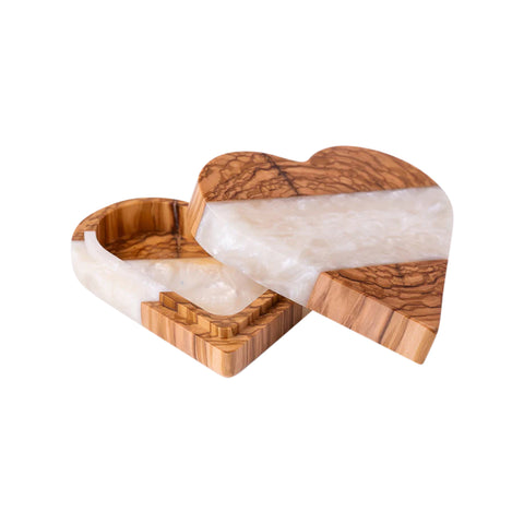 Heart Wood Jewelery Box, Olive Wood