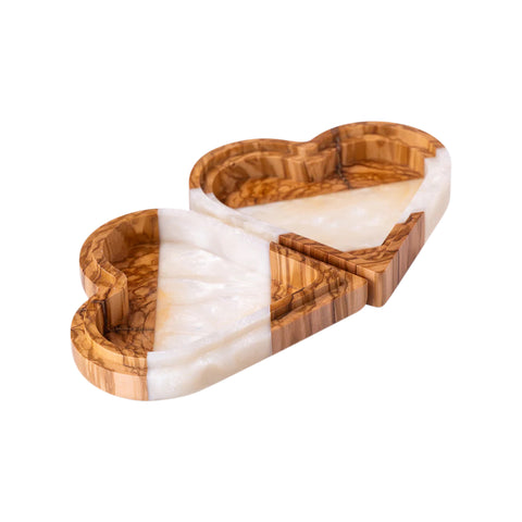 Heart Wood Jewelery Box, Olive Wood