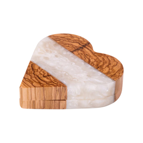 Heart Wood Jewelery Box, Olive Wood