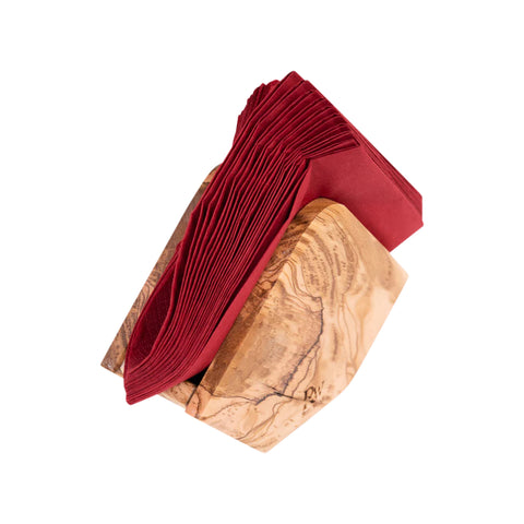 Ulivo Paper Napkin Holder, Olive Wood