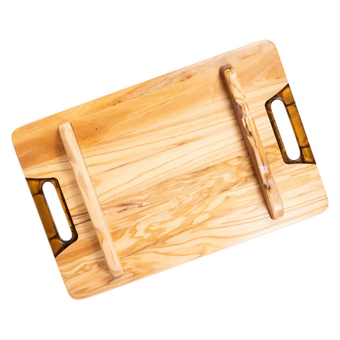 Onda Serving Tray, Walnut Wood