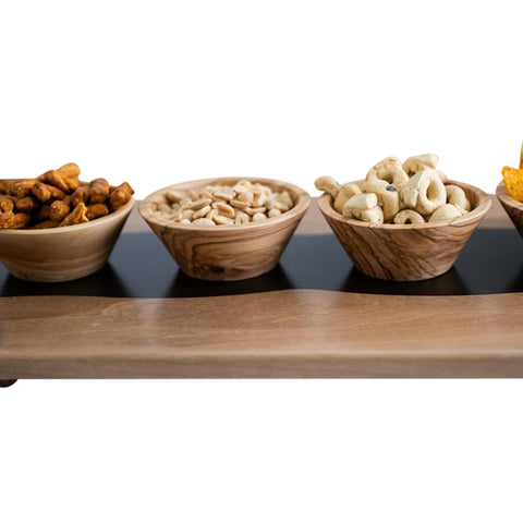 Onda Serving Tray, Walnut Wood