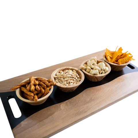 Onda Serving Tray, Walnut Wood