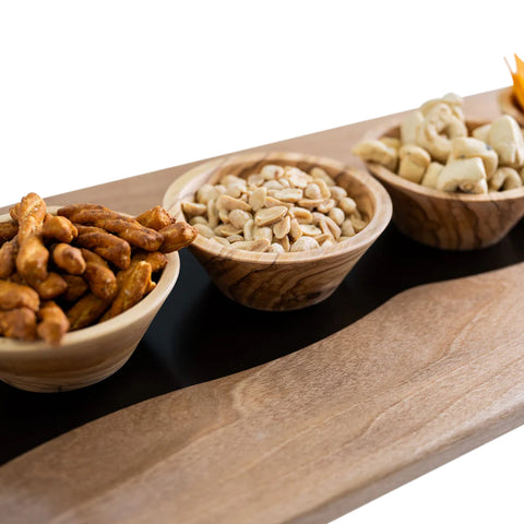 Onda Serving Tray, Walnut Wood