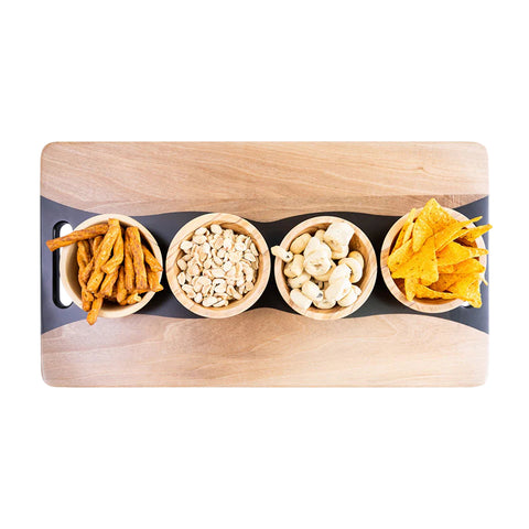 Onda Serving Tray, Walnut Wood