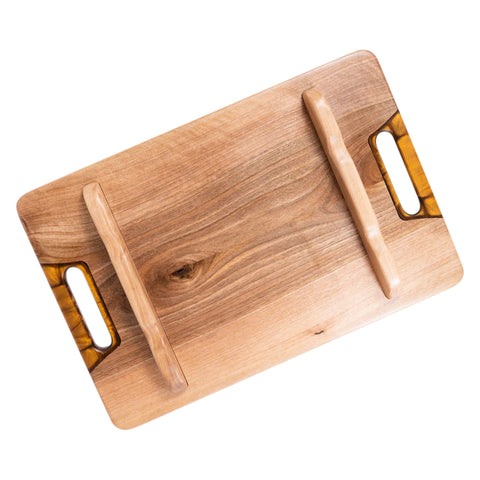 Onda Serving Tray, Walnut Wood