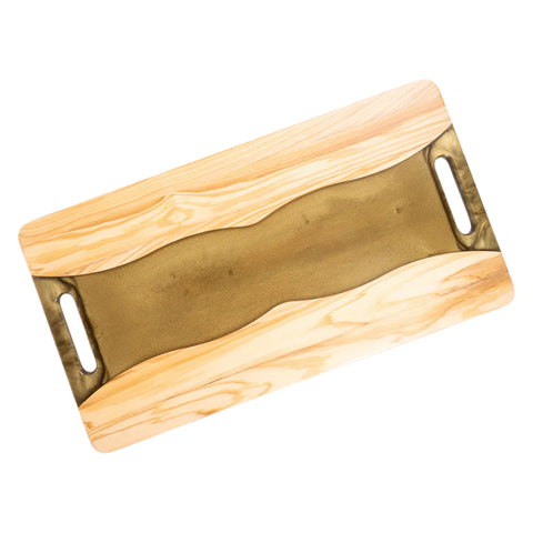Onda Serving Tray, Olive Wood