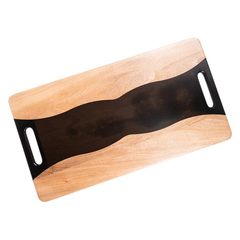Onda Serving Tray, Walnut Wood