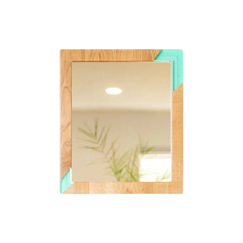 Rectangular Mirror, Oak Wood