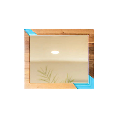 Rectangular Mirror, Walnut Wood