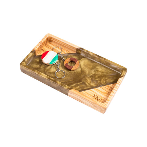 Rectangular Valet Tray, Olive Wood
