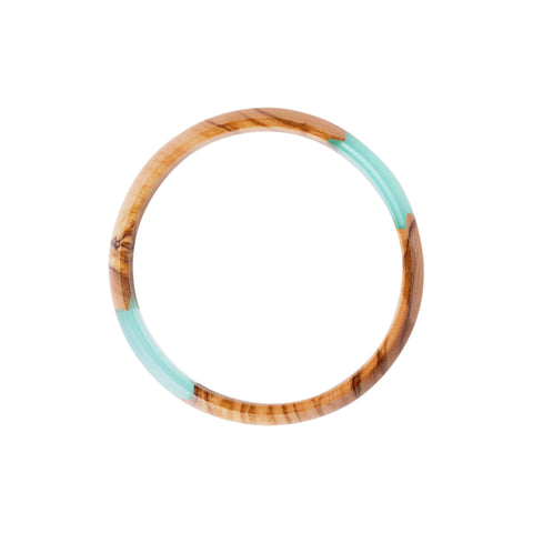 Rica Circle Bracelet, Olive Wood