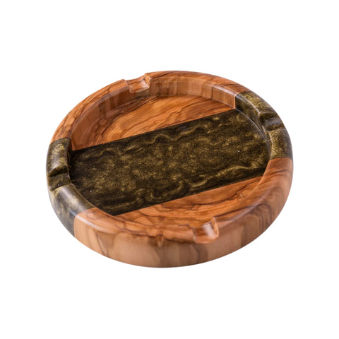 Round Ashtray, Olive Wood