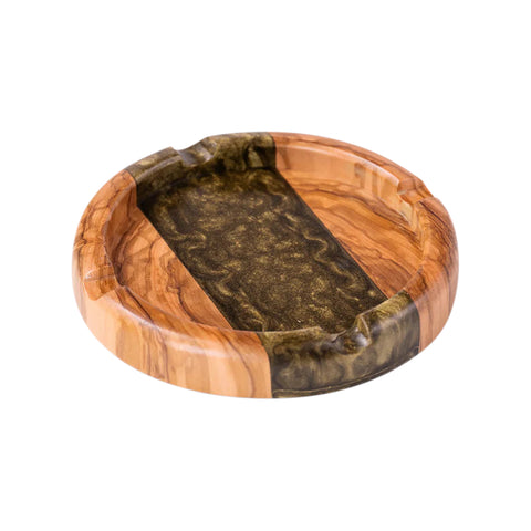 Round Ashtray, Olive Wood