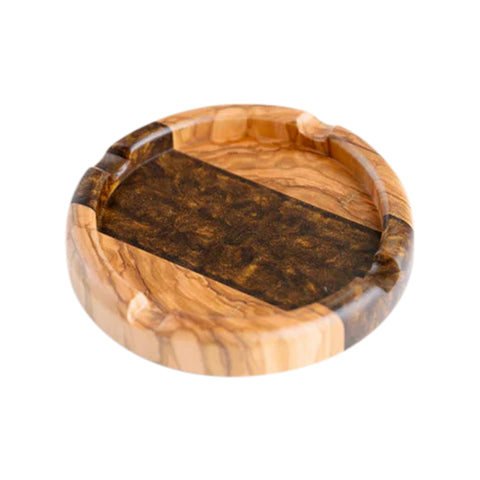 Round Ashtray, Olive Wood