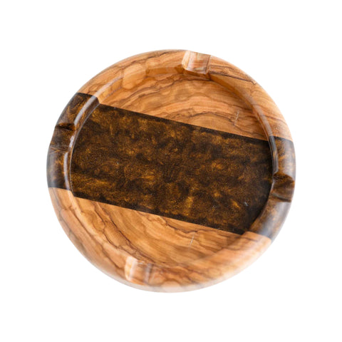 Round Ashtray, Olive Wood