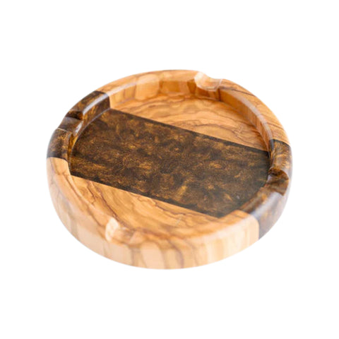 Round Ashtray, Olive Wood