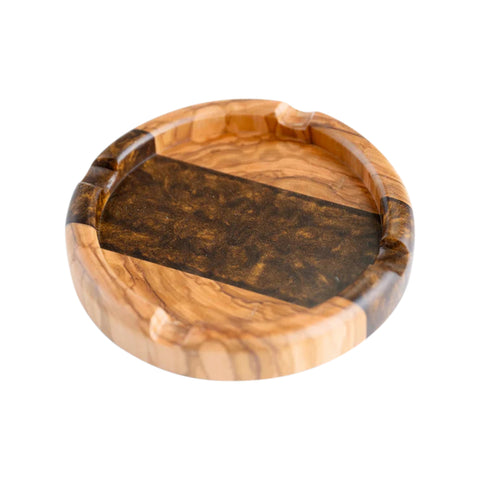 Round Ashtray, Olive Wood