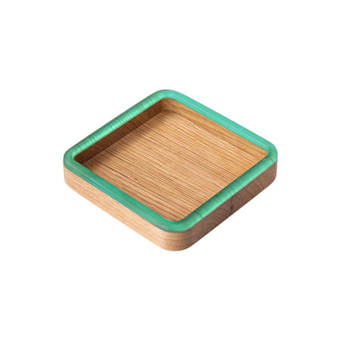 Square Talen Tray, Oak Wood