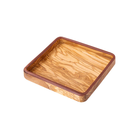 Square Talen Tray, Olive Wood