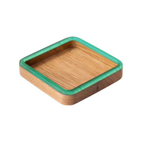 Square Talen Tray, Oak Wood