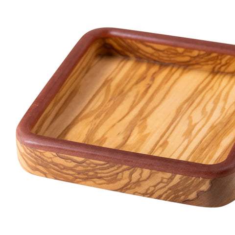 Square Talen Tray, Olive Wood