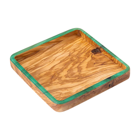 Square Talen Tray, Olive Wood