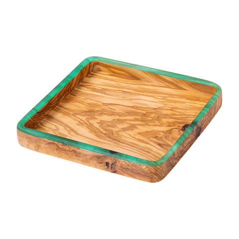 Square Talen Tray, Olive Wood