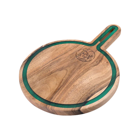 Talen Round Cutting Board, Walnut Wood
