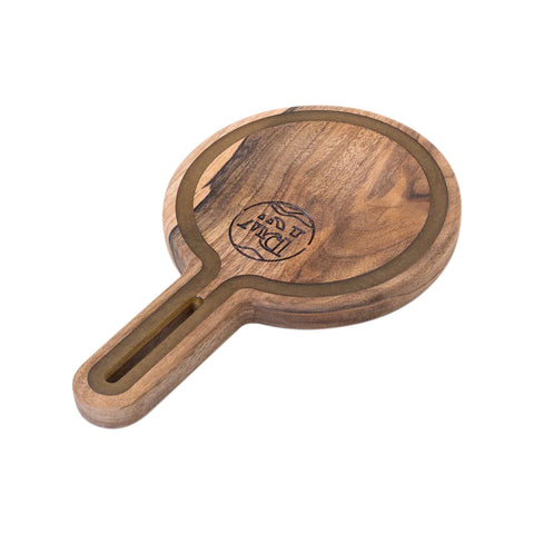 Talen Round Cutting Board, Walnut Wood