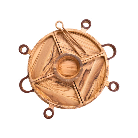 Talen Appetizer Tray, Olive Wood
