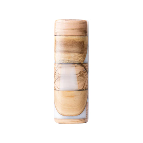 Thrash Riciclo, Flower Vase, Olive Wood