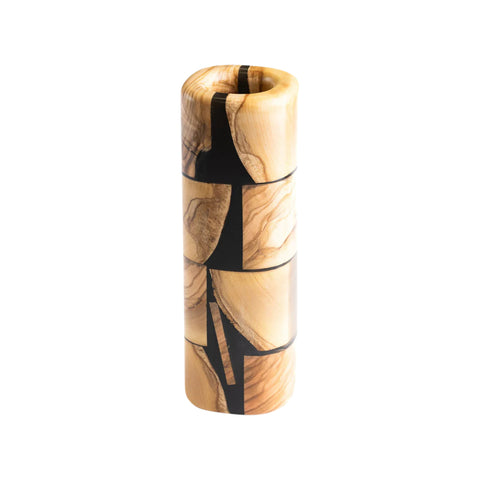 Thrash Riciclo, Flower Vase, Olive Wood