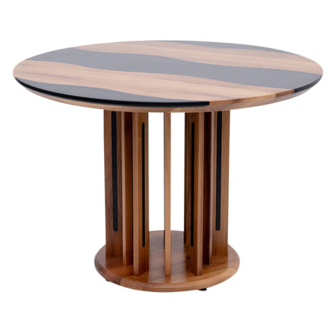 River Round Table, Walnut Wood