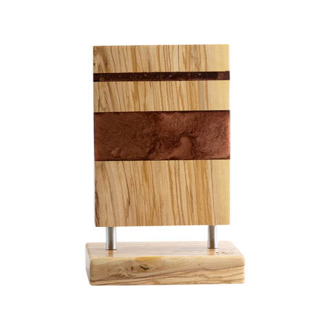 Venus Magnet Knife Block With 6 Knives, Olive Wood