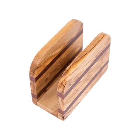 Venus Paper Napkin Holder, Olive Wood