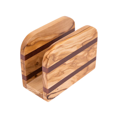 Venus Paper Napkin Holder, Olive Wood