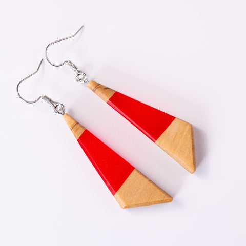 Chiara irregular triangle earrings-ReinWood