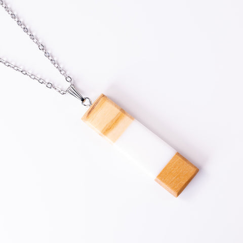 Chiara rectangle necklace-ReinWood