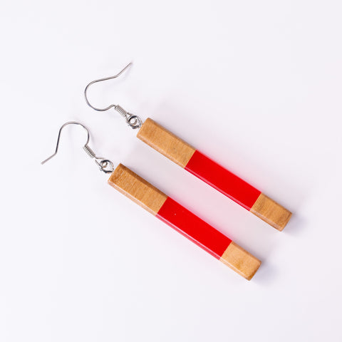 Chiara square cylinder earrings-ReinWood