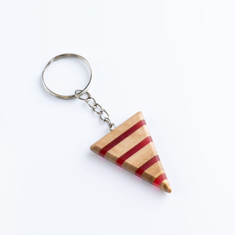 Gemma triangular keychain 4.2x3x0.7cm-ReinWood