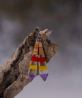 Iris tie earrings-ReinWood