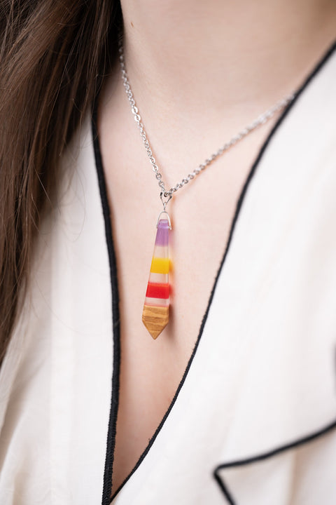 Iris tie necklace-ReinWood