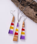 Iris triangle necklace/earring set-ReinWood