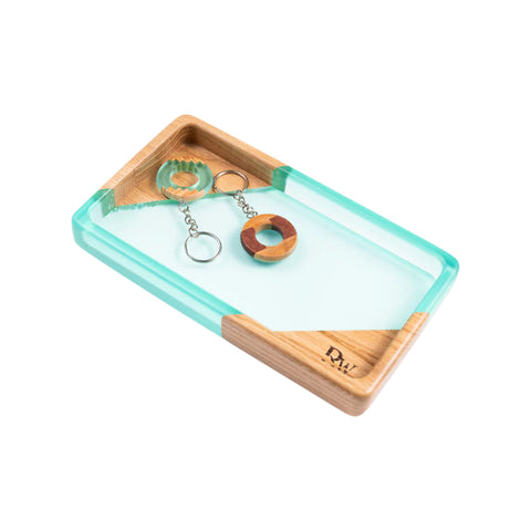 Rectangular Valet Tray, Oak Wood