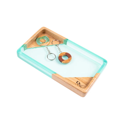 Rectangular Valet Tray, Oak Wood